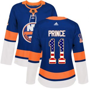 Dámské NHL New York Islanders dresy 11 Shane Prince Authentic královská modrá Adidas USA Flag Fashion