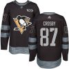 Pánské NHL Pittsburgh Penguins dresy Sidney Crosby 87 Authentic Černá Adidas 1917 2017 100th Anniversary