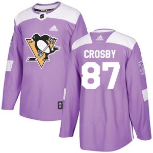 Pánské NHL Pittsburgh Penguins dresy Sidney Crosby 87 Authentic Nachový Adidas Fights Cancer Practice