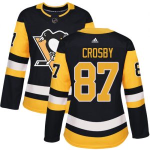 Dámské NHL Pittsburgh Penguins dresy Sidney Crosby 87 Authentic Černá Adidas Domácí