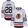 Pánské NHL Chicago Blackhawks dresy 28 Steve Larmer Authentic Bílý Reebok 2017 Winter Classic