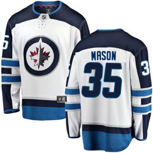 Pánské NHL Winnipeg Jets dresy 35 Steve Mason Breakaway Bílý Fanatics Branded Venkovní