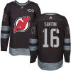 Pánské NHL New Jersey Devils dresy 16 Steve Santini Authentic Černá Adidas 1917 2017 100th Anniversary