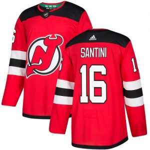 Pánské NHL New Jersey Devils dresy 16 Steve Santini Authentic Červené Adidas Domácí