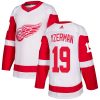 Dámské NHL Detroit Red Wings dresy 19 Steve Yzerman Authentic Bílý Adidas Venkovní