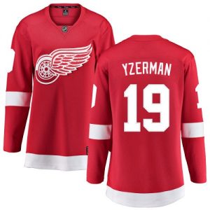 Dámské NHL Detroit Red Wings dresy 19 Steve Yzerman Breakaway Červené Fanatics Branded Domácí