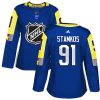 Dámské NHL Tampa Bay Lightning dresy 91 Steven Stamkos Authentic královská modrá Adidas 2018 All Star Atlantic Division