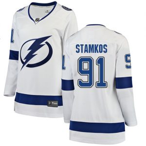 Dámské NHL Tampa Bay Lightning dresy 91 Steven Stamkos Breakaway Bílý Fanatics Branded Venkovní