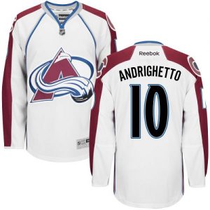 Dámské NHL Colorado Avalanche dresy 10 Sven Andrighetto Authentic Bílý Reebok Venkovní hokejové dresy