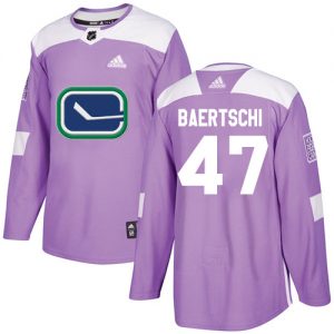 Pánské NHL Vancouver Canucks dresy 47 Sven Baertschi Authentic Nachový Adidas Fights Cancer Practice