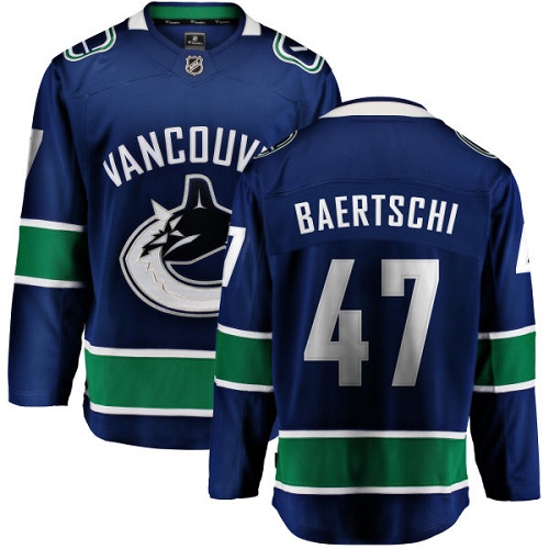 Pánské NHL Vancouver Canucks dresy 47 Sven Baertschi Breakaway modrá Fanatics Branded Domácí