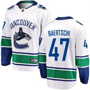 Pánské NHL Vancouver Canucks dresy 47 Sven Baertschi Breakaway Bílý Fanatics Branded Venkovní