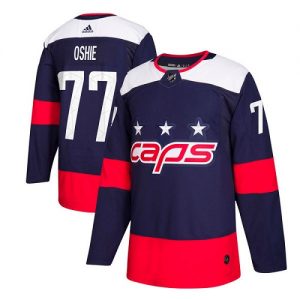 Pánské NHL Washington Capitals dresy 77 T.J. Oshie Authentic Námořnická modrá Adidas 2018 Stadium Series