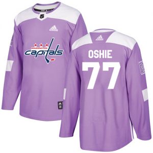 Pánské NHL Washington Capitals dresy 77 T.J. Oshie Authentic Nachový Adidas Fights Cancer Practice