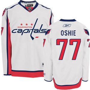 Pánské NHL Washington Capitals dresy 77 T.J. Oshie Authentic Bílý Reebok Venkovní hokejové dresy