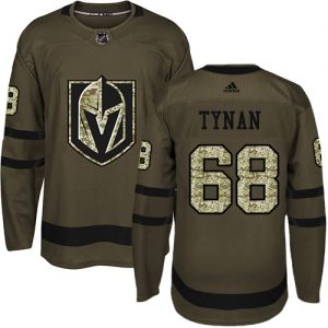 Pánské NHL Vegas Golden Knights dresy 68 T.J. Tynan Authentic Zelená Adidas Salute to Service