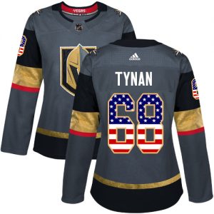 Dámské NHL Vegas Golden Knights dresy 68 T.J. Tynan Authentic Šedá Adidas USA Flag Fashion
