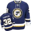 Pánské NHL St. Louis Blues dresy 32 Tage Thompson Authentic Námořnická modrá Reebok Alternativní hokejové dresy