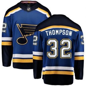 Pánské NHL St. Louis Blues dresy 32 Tage Thompson Breakaway královská modrá Fanatics Branded Domácí