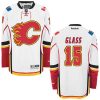 Dětské NHL Calgary Flames dresy 15 Tanner Glass Authentic Bílý Reebok Venkovní hokejové dresy