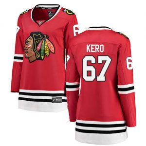Dámské NHL Chicago Blackhawks dresy 67 Tanner Kero Breakaway Červené Fanatics Branded Domácí