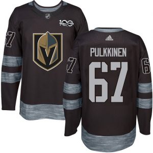 Pánské NHL Vegas Golden Knights dresy 67 Teemu Pulkkinen Authentic Černá Adidas 1917 2017 100th Anniversary