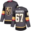 Pánské NHL Vegas Golden Knights dresy 67 Teemu Pulkkinen Authentic Šedá Adidas Domácí