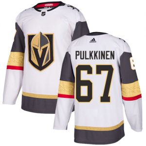 Dámské NHL Vegas Golden Knights dresy 67 Teemu Pulkkinen Authentic Bílý Adidas Venkovní