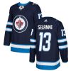 Pánské NHL Winnipeg Jets dresy 13 Teemu Selanne Authentic Námořnická modrá Adidas Domácí