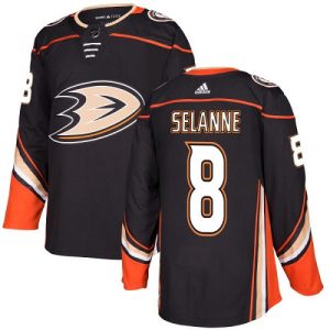 Dětské NHL Anaheim Ducks dresy 8 Teemu Selanne Authentic Černá Adidas Domácí