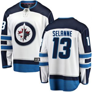Pánské NHL Winnipeg Jets dresy 13 Teemu Selanne Breakaway Bílý Fanatics Branded Venkovní