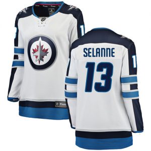 Dámské NHL Winnipeg Jets dresy 13 Teemu Selanne Breakaway Bílý Fanatics Branded Venkovní