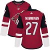 Dámské NHL Arizona Coyotes dresy 27 Teppo Numminen Authentic Burgundy Červené Adidas Domácí