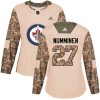 Dámské NHL Winnipeg Jets dresy 27 Teppo Numminen Authentic Camo Adidas Veterans Day Practice