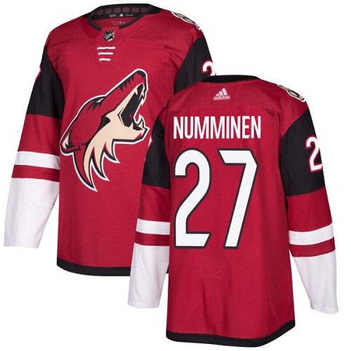 Dětské NHL Arizona Coyotes dresy 27 Teppo Numminen Authentic Burgundy Červené Adidas Domácí