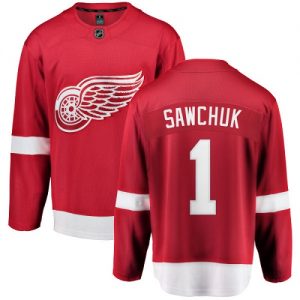 Pánské NHL Detroit Red Wings dresy 1 Terry Sawchuk Breakaway Červené Fanatics Branded Domácí