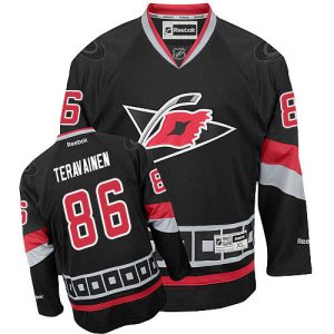 Pánské NHL Carolina Hurricanes dresy 86 Teuvo Teravainen Authentic Černá Reebok Alternativní hokejové dresy