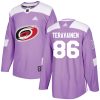 Pánské NHL Carolina Hurricanes dresy 86 Teuvo Teravainen Authentic Nachový Adidas Fights Cancer Practice