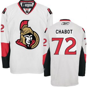 Dámské NHL Ottawa Senators dresy 72 Thomas Chabot Authentic Bílý Reebok Venkovní hokejové dresy