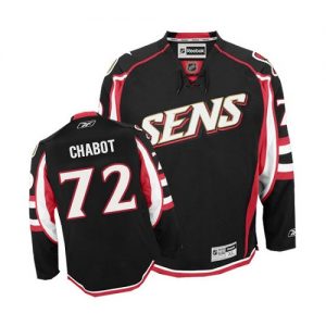 Dětské NHL Ottawa Senators dresy 72 Thomas Chabot Authentic Černá Reebok Alternativní hokejové dresy