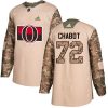 Dětské NHL Ottawa Senators dresy 72 Thomas Chabot Authentic Camo Adidas Veterans Day Practice
