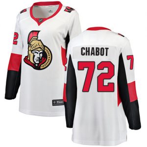 Dámské NHL Ottawa Senators dresy 72 Thomas Chabot Breakaway Bílý Fanatics Branded Venkovní