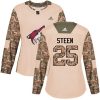 Dámské NHL Arizona Coyotes dresy 25 Thomas Steen Authentic Camo Adidas Veterans Day Practice