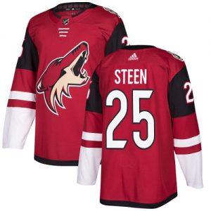 Dětské NHL Arizona Coyotes dresy 25 Thomas Steen Authentic Burgundy Červené Adidas Domácí