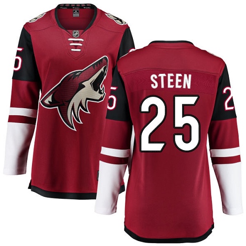 Dámské NHL Arizona Coyotes dresy 25 Thomas Steen Breakaway Burgundy Červené Fanatics Branded Domácí