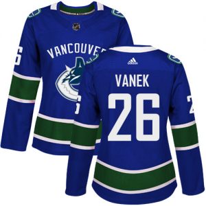 Dámské NHL Vancouver Canucks dresy 26 Thomas Vanek Authentic modrá Adidas Domácí