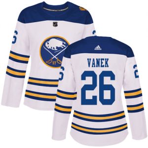 Dámské NHL Buffalo Sabres dresy 26 Thomas Vanek Authentic Bílý Adidas2018 Winter Classic