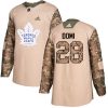 Pánské NHL Toronto Maple Leafs dresy 28 Tie Domi Authentic Camo Adidas Veterans Day Practice