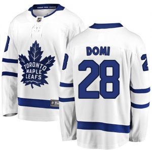 Pánské NHL Toronto Maple Leafs dresy 28 Tie Domi Breakaway Bílý Fanatics Branded Venkovní