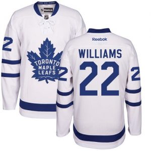 Pánské NHL Toronto Maple Leafs dresy 22 Tiger Williams Authentic Bílý Reebok Venkovní hokejové dresy